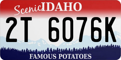 ID license plate 2T6076K