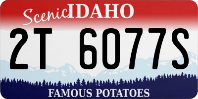 ID license plate 2T6077S