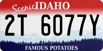 ID license plate 2T6077Y