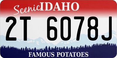 ID license plate 2T6078J