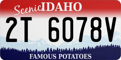 ID license plate 2T6078V