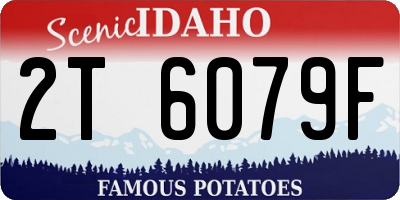 ID license plate 2T6079F