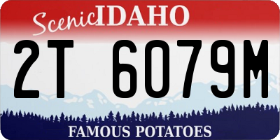 ID license plate 2T6079M