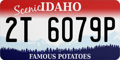 ID license plate 2T6079P