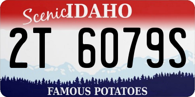 ID license plate 2T6079S
