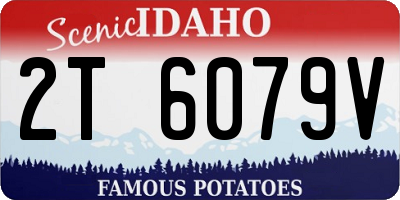 ID license plate 2T6079V