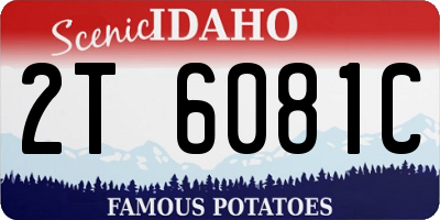 ID license plate 2T6081C
