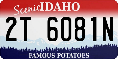 ID license plate 2T6081N