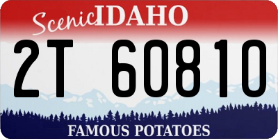 ID license plate 2T6081O