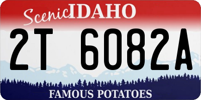 ID license plate 2T6082A