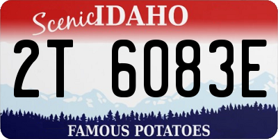 ID license plate 2T6083E