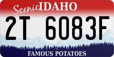 ID license plate 2T6083F