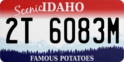 ID license plate 2T6083M