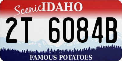 ID license plate 2T6084B