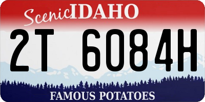 ID license plate 2T6084H