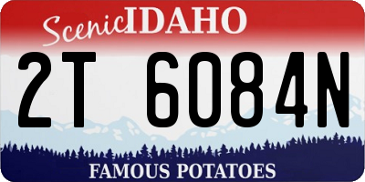 ID license plate 2T6084N