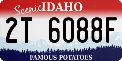 ID license plate 2T6088F