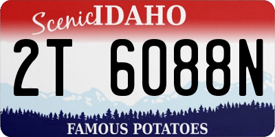 ID license plate 2T6088N