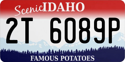 ID license plate 2T6089P