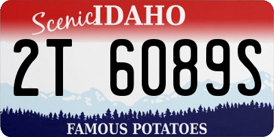 ID license plate 2T6089S