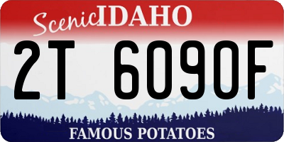 ID license plate 2T6090F
