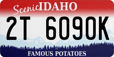 ID license plate 2T6090K
