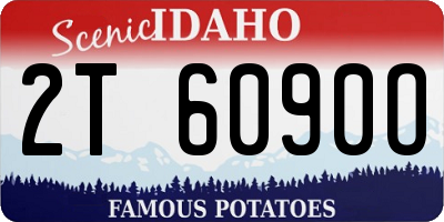 ID license plate 2T6090O