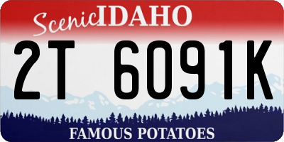 ID license plate 2T6091K