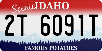 ID license plate 2T6091T