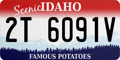 ID license plate 2T6091V
