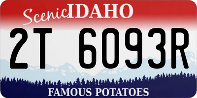 ID license plate 2T6093R