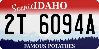 ID license plate 2T6094A