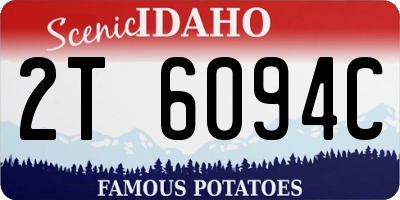 ID license plate 2T6094C