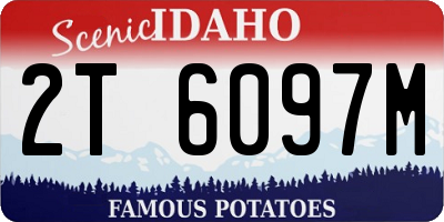 ID license plate 2T6097M