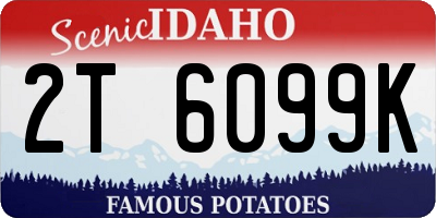 ID license plate 2T6099K