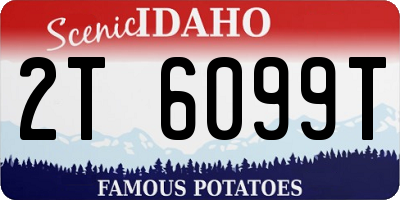 ID license plate 2T6099T