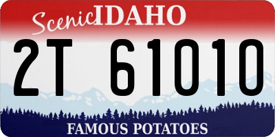 ID license plate 2T6101O