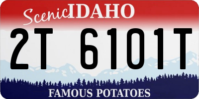 ID license plate 2T6101T