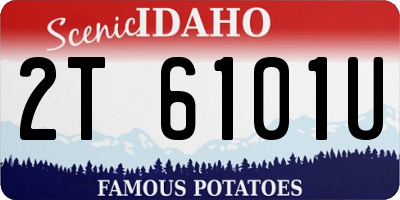 ID license plate 2T6101U