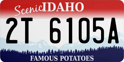ID license plate 2T6105A