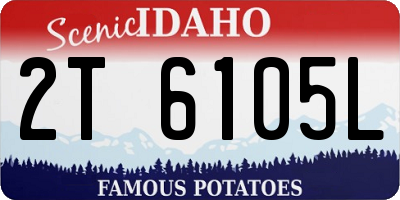 ID license plate 2T6105L