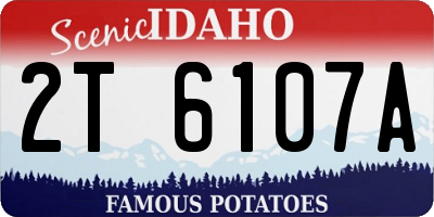ID license plate 2T6107A