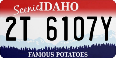 ID license plate 2T6107Y