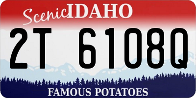 ID license plate 2T6108Q