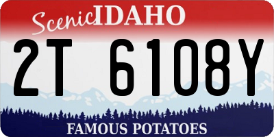 ID license plate 2T6108Y