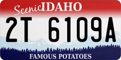 ID license plate 2T6109A