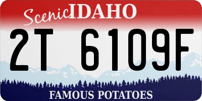 ID license plate 2T6109F