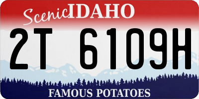 ID license plate 2T6109H