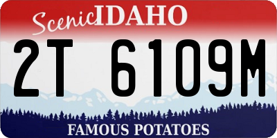 ID license plate 2T6109M