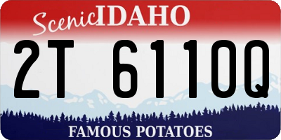 ID license plate 2T6110Q